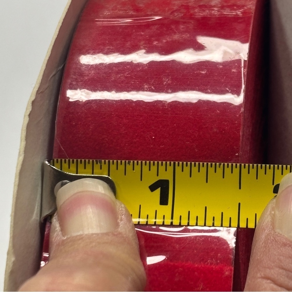 Christmas Red Velvet Ribbon Trim Wrapping Fabric 5 ROLLS 200 Yards - Picture 7 of 16